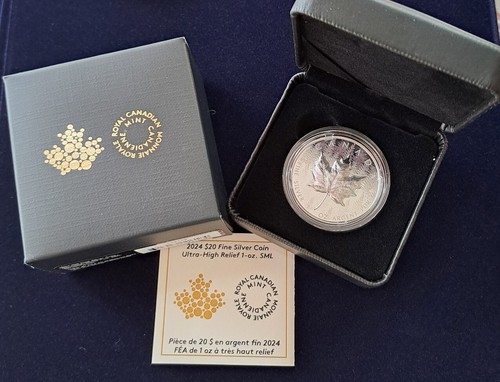 2024 Kanada 20 $ Maple Leaf ULTRA High Relief + Reverse Proof OVP (1320)