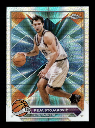 2023-24 Topps Chrome #8 Peja Stojakovic Prism Refractors Sacramento Kings