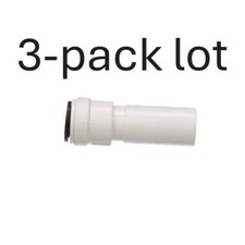3-pack lot Watts Push Fit 1/2" CTS  X  3/8" CTS REDUCING STEM Quick Connect PEX