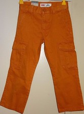 Levis 514 Girls Boys Size 5 Regular Straight leg Fit Orange Rust Jeans New NWT