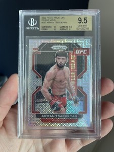 Arman Tsarukyan Rookie Mojo Prizm - 2022 Panini Prizm UFC #187 - BGS 9.5
