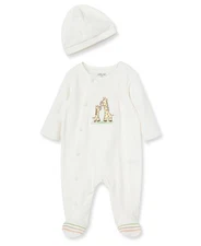 Little Me Clothes for Baby Unisex Gender Neutral 2-Piece Baby Sleeper and Cap