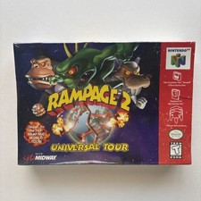 Rampage 2 II Universal Tour New 1999 Nintendo 64 N64 Factory Sealed WATA VGA CGC