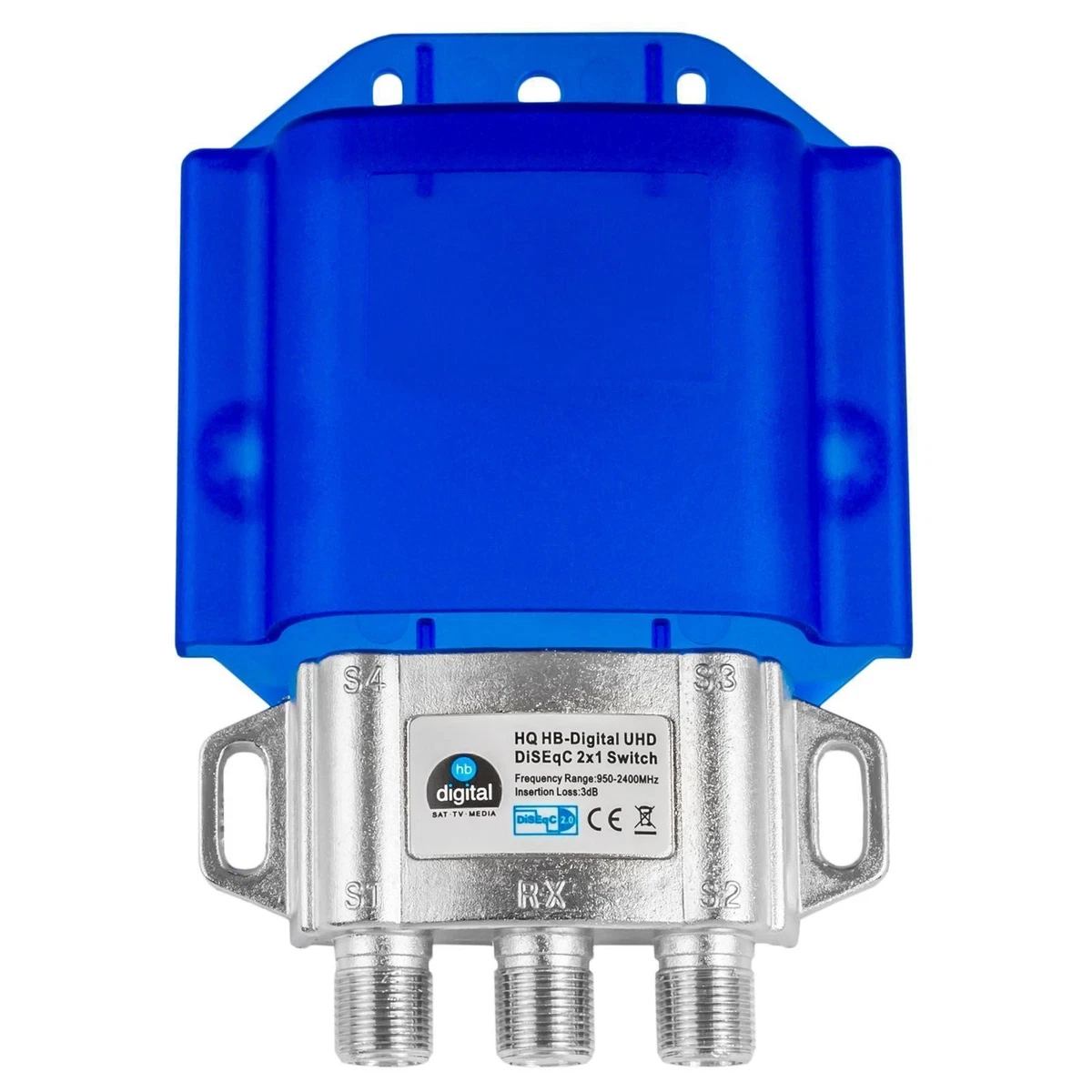 Interruptor conmutador distribuidor DiSEqC SAT protección contra la intemperie 4/1 Switch 2/1 TV LNB 4K
