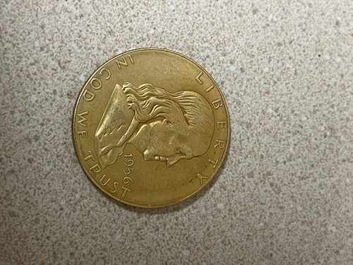 Gold 1956 Franklin Half Dollar - Picture 2 of 2