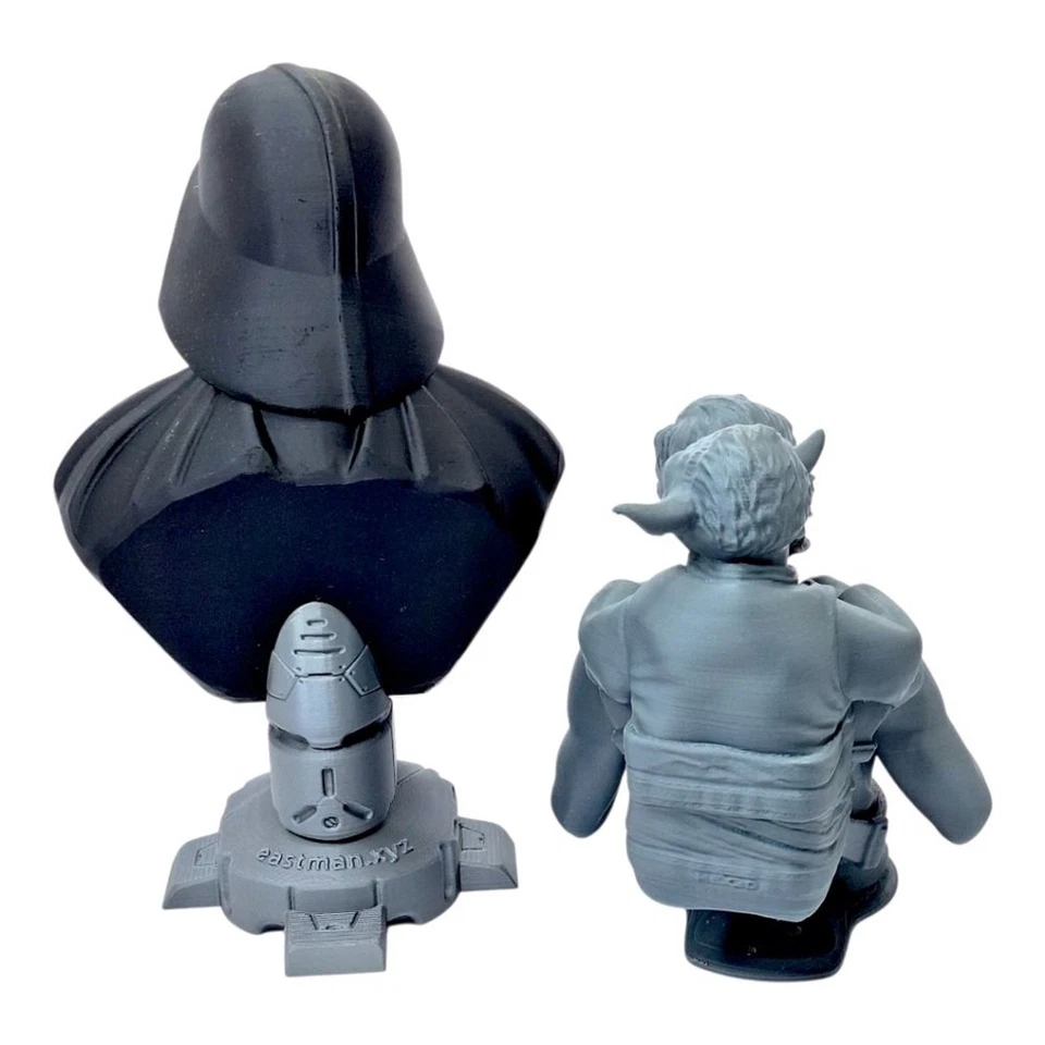 Star Wars 3D Printed Darth Vader Luke Skywalker Yoda Bust Set Headphone Stand - Image 2 of 4