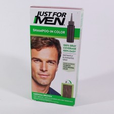 Just for Men   Shampoo-In Color   H-35 MEDIUM BROWN  Brand New