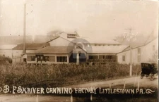 B.F. Shriver Canning Factory Littlestown PA Adams C RPPC Photo Postcard COPY