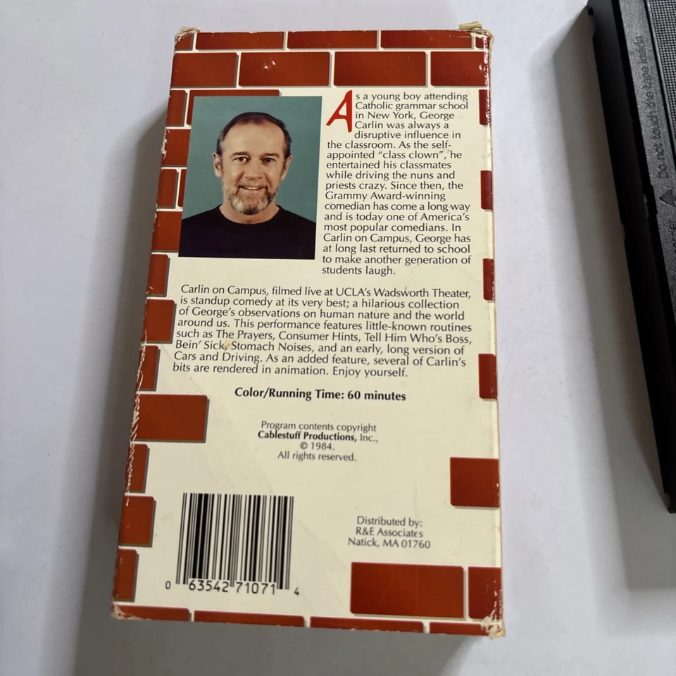 Carlin on Campus - Live At UCLA (VHS, 1997) NTSC George Carlin - Image 3 of 4