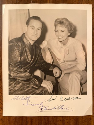 Sid Caesar Janet Blair Signed Autographed Vintage Photo w COA Your Show Of Shows