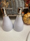 2 HAND SOAP DISPENSER UMBRA white SOAP PUMP EASY PUMP  Preowned