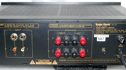 Radio Shack MPA-200 Stereo Verstärker Top Zustand + Fernbedienung Lautsprecher A/B - Bild 4 von 4