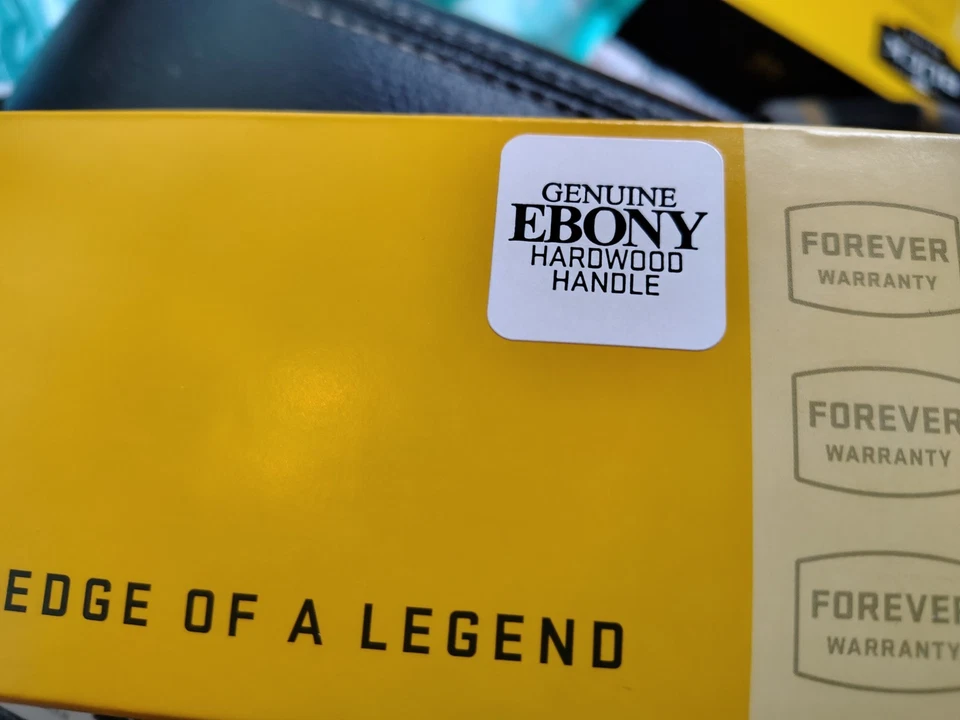 NIB Buck USA Ebony 110 Folding Hunting/Pocket Knife & Sheath Great Gift - Image 4 of 4