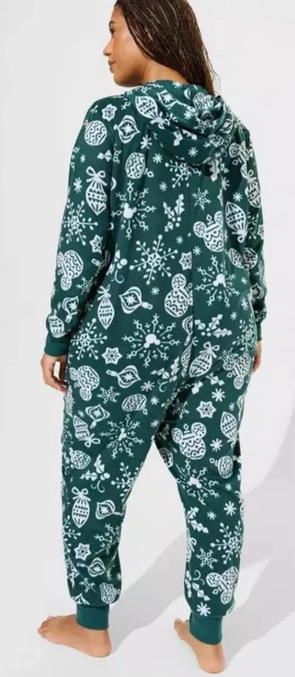 Torrid Disney Mickey Mouse Holiday Sleep Jumpsuit Size 1XL-2XL - Image 2 of 3