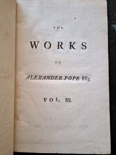 DIE WERKE ALEXANDER PAPSTES 1736 VOLLLEDEREINBAND 4 BÄNDE - Bild 6 von 15