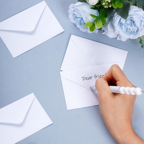 150pcs Small White Envelopes Mini Gift Card Tiny Business Card Envelopes 3.14... - Picture 4 of 7