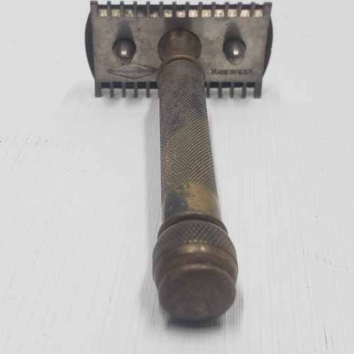 Vintage Gillette langer Kamm Sicherheitsrasierer Twist To Open USA - Bild 8 von 10