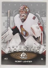 2010-11 SP Game Used Edition Silver Spectrum /10 Robin Lehner #116 Rookie RC