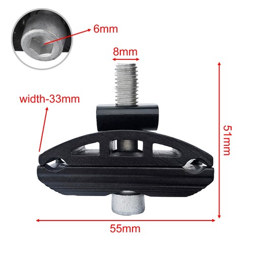 1set Seatpost Clamp 8mm Hole Bicycle Chuck Seattube Link Head High Quality - Picture 4 of 24
