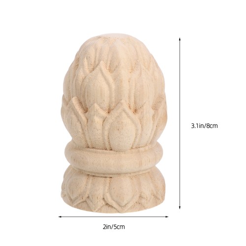 Decorazioni per mobili intagliati con fiori topper per recinzione tappi non finiti - Foto 4 di 12