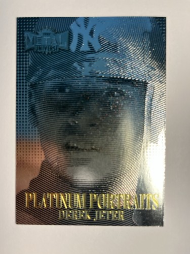 DEREK JETER 1997 FLEER METAL UNIVERSE PLATINUM PORTRAITS FOIL #4 !!️5 WS 🏆MVP