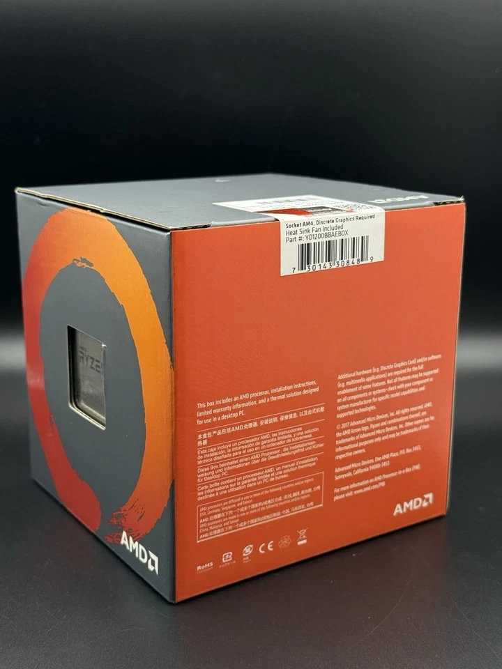 AMD Ryzen 3 1200 3.1GHz Quad-Core Processor (YD1200BBAEBOX) Fan Included NEW - Image 3 of 4