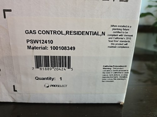 ProSelect PSW12410 Temperature Control Valve for Natural Gas Water Heaters, FS - Picture 2 of 7