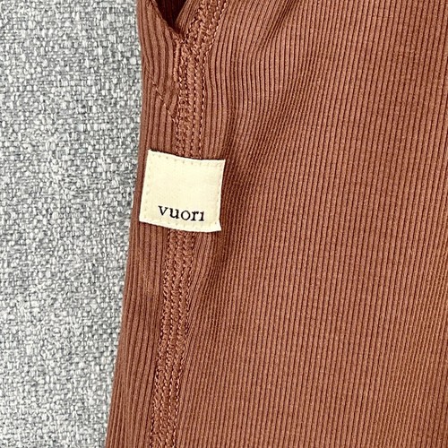 Vuori Jumpsuit Pose Mudra Ribbed Large Hazelnut Brown - Picture 4 of 12