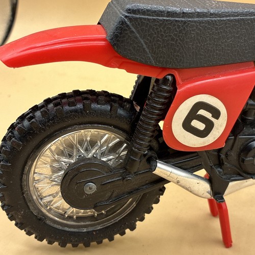 Vintage TOOTSIE TOY MOTOCROSS BIKE Motorcycle Dirt Bike 10” - Picture 12 of 20