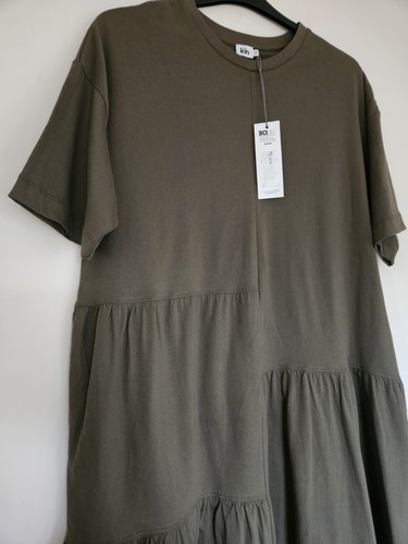 Kin. Khaki grünes Kleid. Kurzarm. John Lewis. Größe M.  Nagelneu - Bild 3 von 5