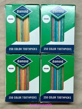 DIAMOND ROUND COLOR Toothpicks - 1000 COUNT - EXP 5/29/27