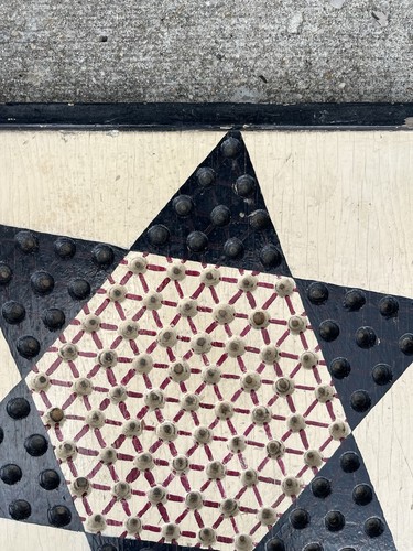 Antique Game Board Chinese Checkers Tripoley Folk Art 1940s Double Sided Outside - Picture 19 of 24