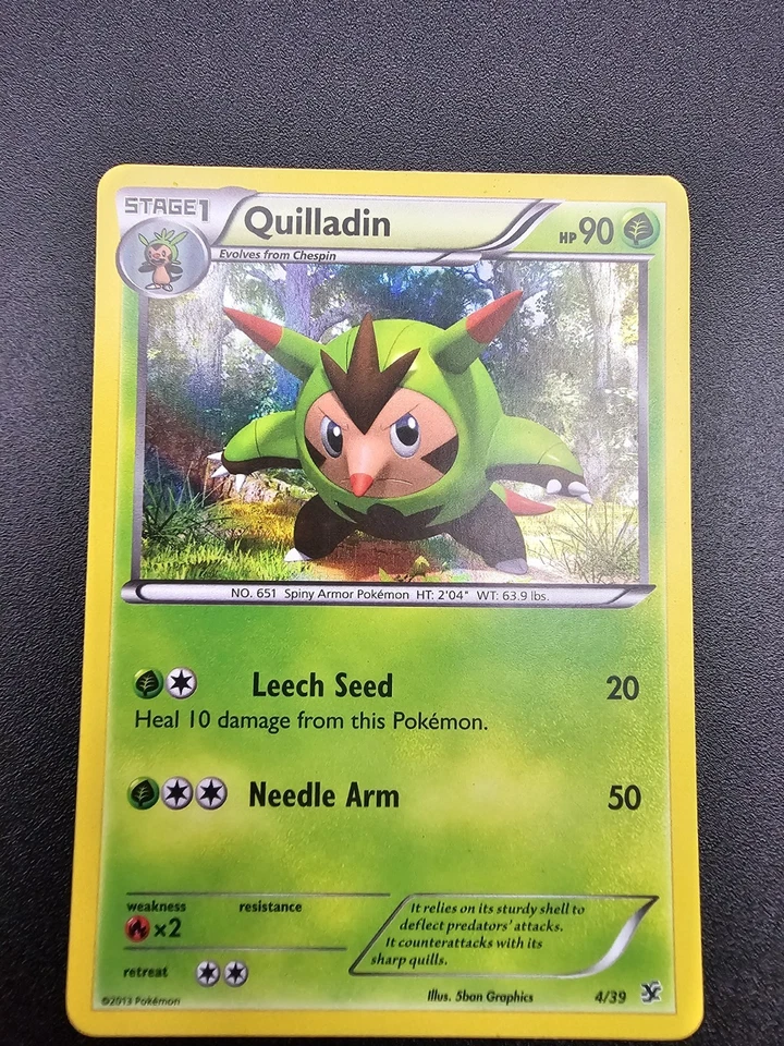 Quilladin 4/39 Kalos Starter Set Holo - LP+ - Image 2 of 4
