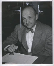1950 Press Photo Davis Lilienthal Public Official - dfpb33717