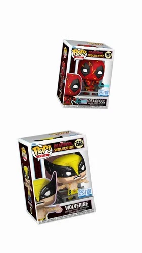 Funko Pop Deadpool And Wolverine Time Ripper Pair 1566 And 1567