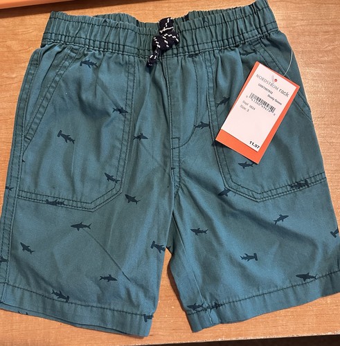 Nordstrom Rack 3T Elastic Waist & Drawstring Boy Shorts 3 Pair 2x Sovereign Code - Picture 3 of 4