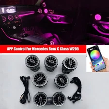 APP Air Vents Interior Ambient Light Outlet For Mercedes-Benz W205 64 Color C300