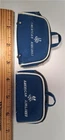 2 Vintage Barbie AMERICAN AIRLINES Blue Flight Bags Airplane Stewardess #984
