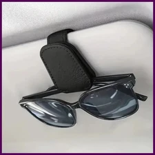 1Pcs Sunglasses Holder Is Suitable for Car Sunshades Magnetic Leather Sunglasses
