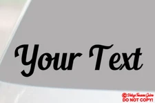 YOUR TEXT Vinyl Decal Sticker Car Window Bumper CUSTOM Personalized Lettering
