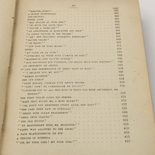 Trilby Ein Roman von George Du Maurier 1894 Harper & Brothers Antik Buch Vintage - Bild 14 von 22