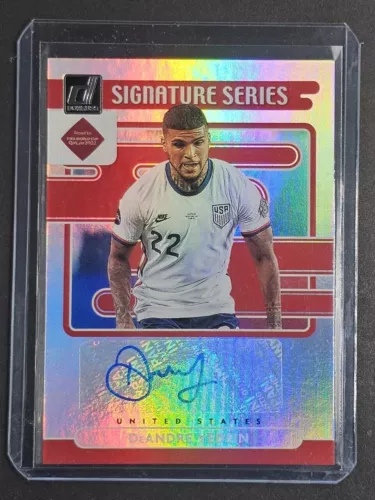 2021-22 Donruss Road to Qatar DeAndre Yedlin Signature Series Auto #SS-DY