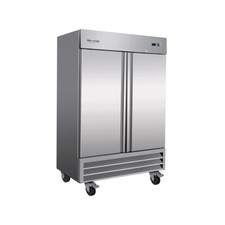 Serv-Ware RF2-35-HC 40" 2-Section Solid Door Reach-In Freezer, Bottom Mount, ...