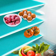 10Pcs Refrigerator Liners, Washable Fridge Liner Shelf Mats Refrigerator Pads fo