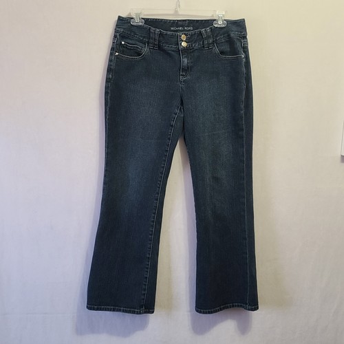 Michael Kors Pyramid Studded Jeans Women's Size 10P Blue Denim - Picture 2 of 14