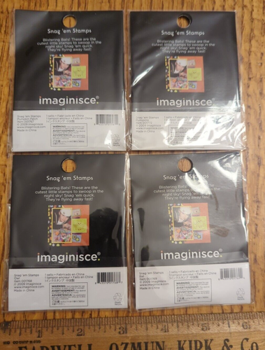 imaginisce Snag'em Briefmarken - Spooky Town - Eule, Kürbisse, Fledermaus - Neu im Paket - Bild 2 von 2