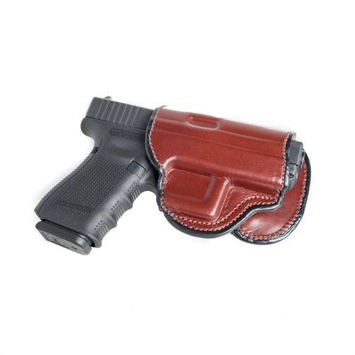 PADDLE LEATHER HOLSTER FOR SIG SAUER P365. OWB PADDLE ADJUSTABLE CANT. - Picture 4 of 10