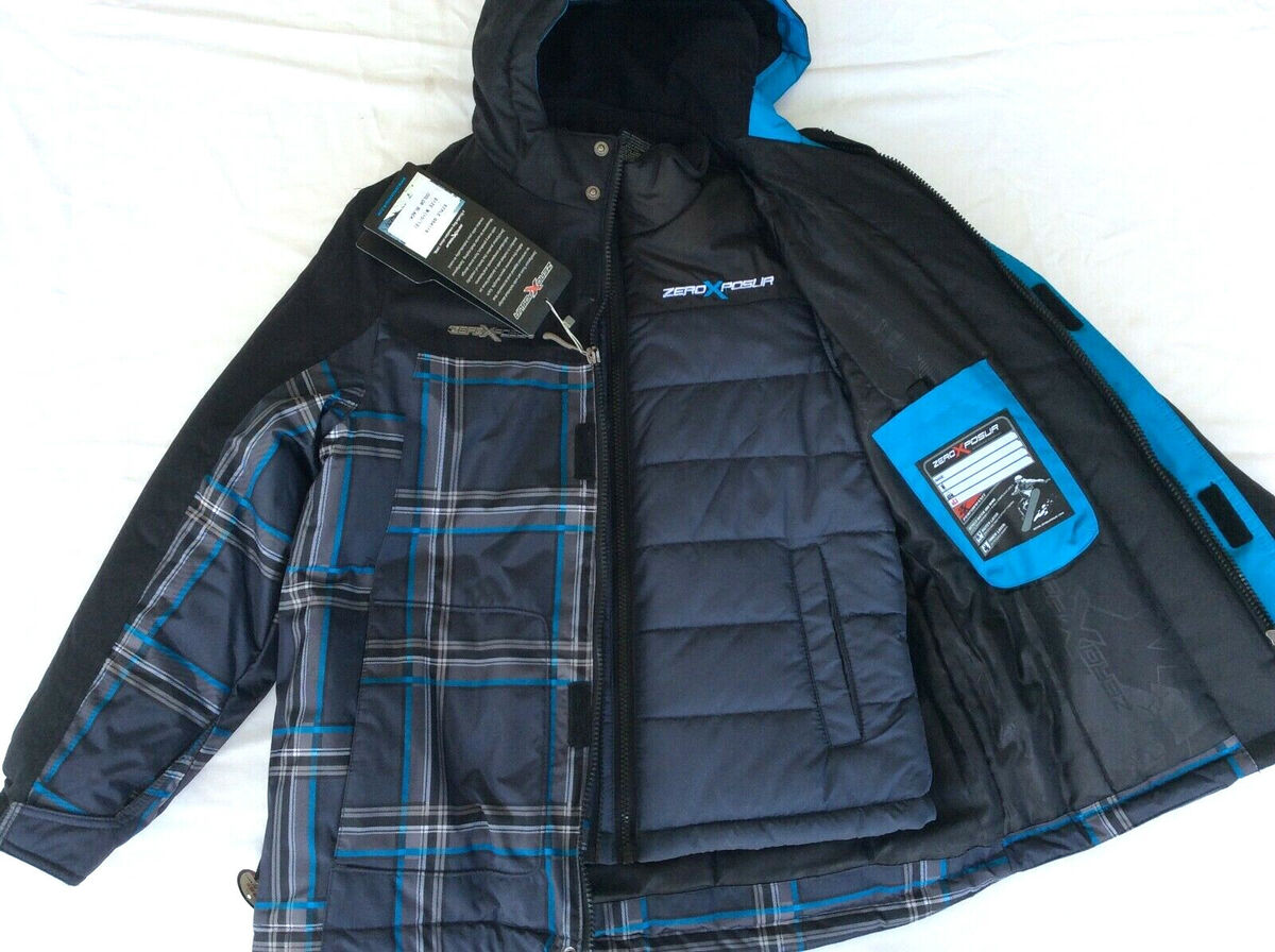 3 in 1 Zero Xposure Jacket Coat Size L 10 12 NWT Grey Black 3 in 1 Zero Xposure Jacket Coat Size L 10 12 NWT Grey Black