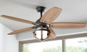 Details About 52 Rustic Lantern Ceiling Fan Remote Unique Industrial Cage Light Bronze Iron