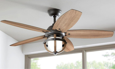 52 Rustic Lantern Ceiling Fan Remote Unique Industrial Cage